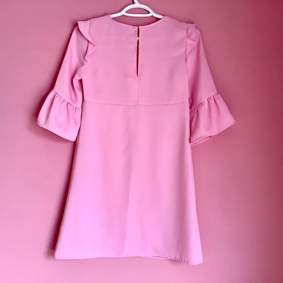 Zara Pink Ruffled Mini Dress - Picture 4 of 8